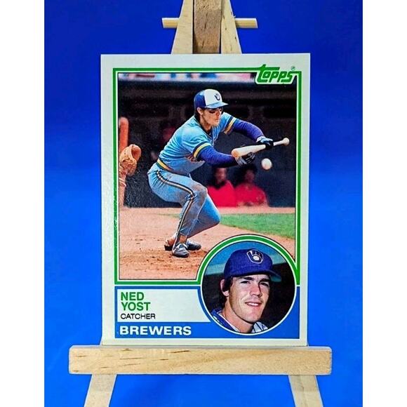 1983 Topps #297 Ned Yost * Catcher * Milwaukee Brewers * EX-MT * - Picture 1 of 3